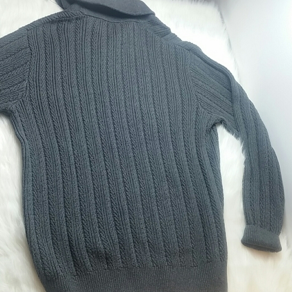 NWT Ralph Lauren CHAPS Ribbed Sweater Gray! Sooooo Nice!  😍 - Picture 7 of 9